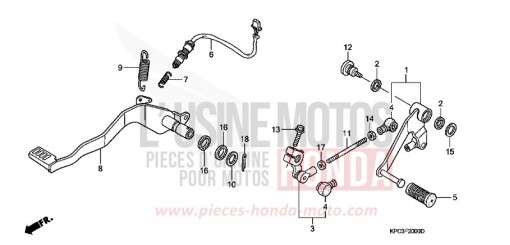 PEDALE XL125V7 de 2007